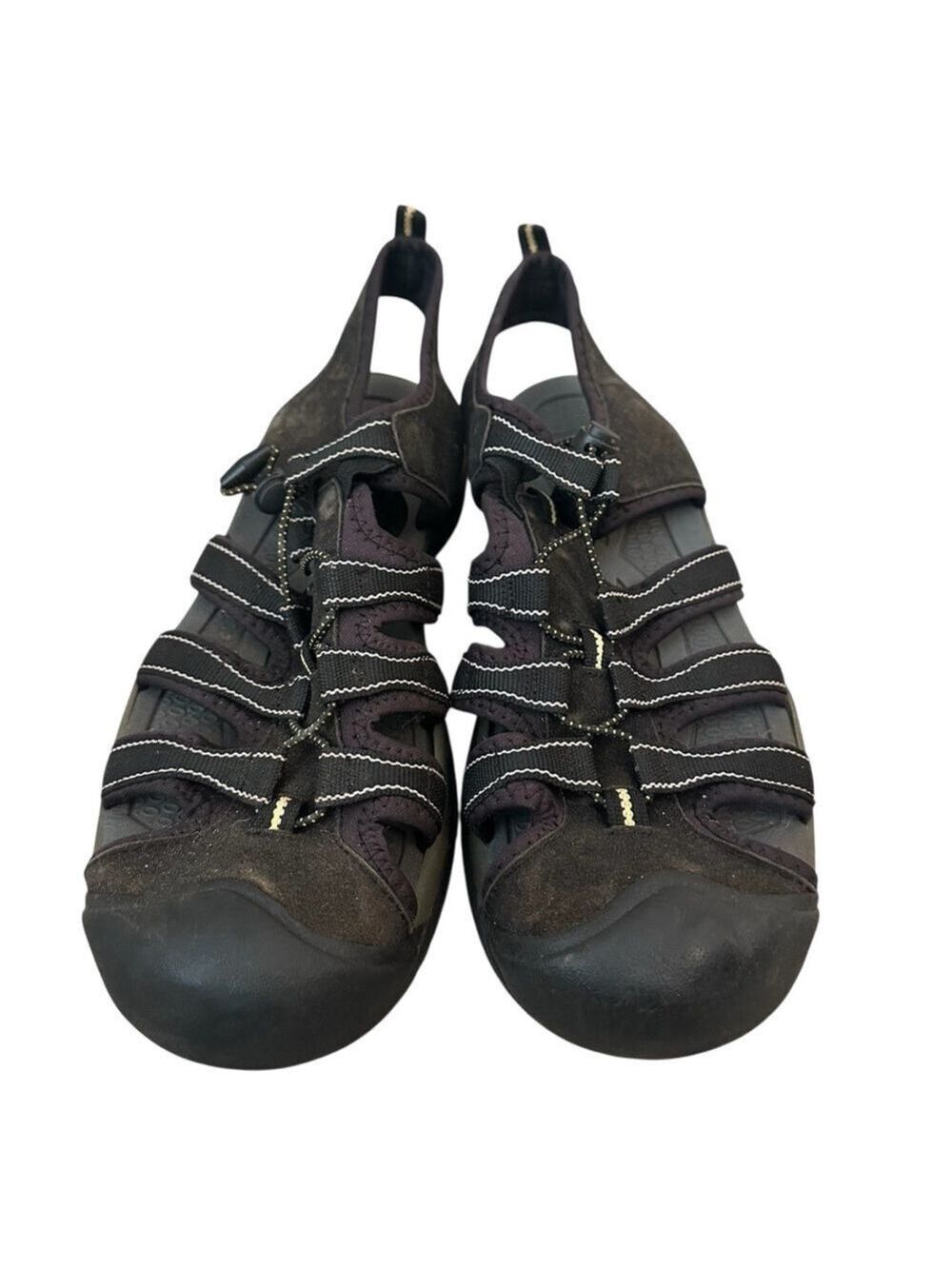 Rugged Outback Banks Bumptoe Walk Hike Water Shoe Sandals Black Women Size 12 - Picture 1 of 9